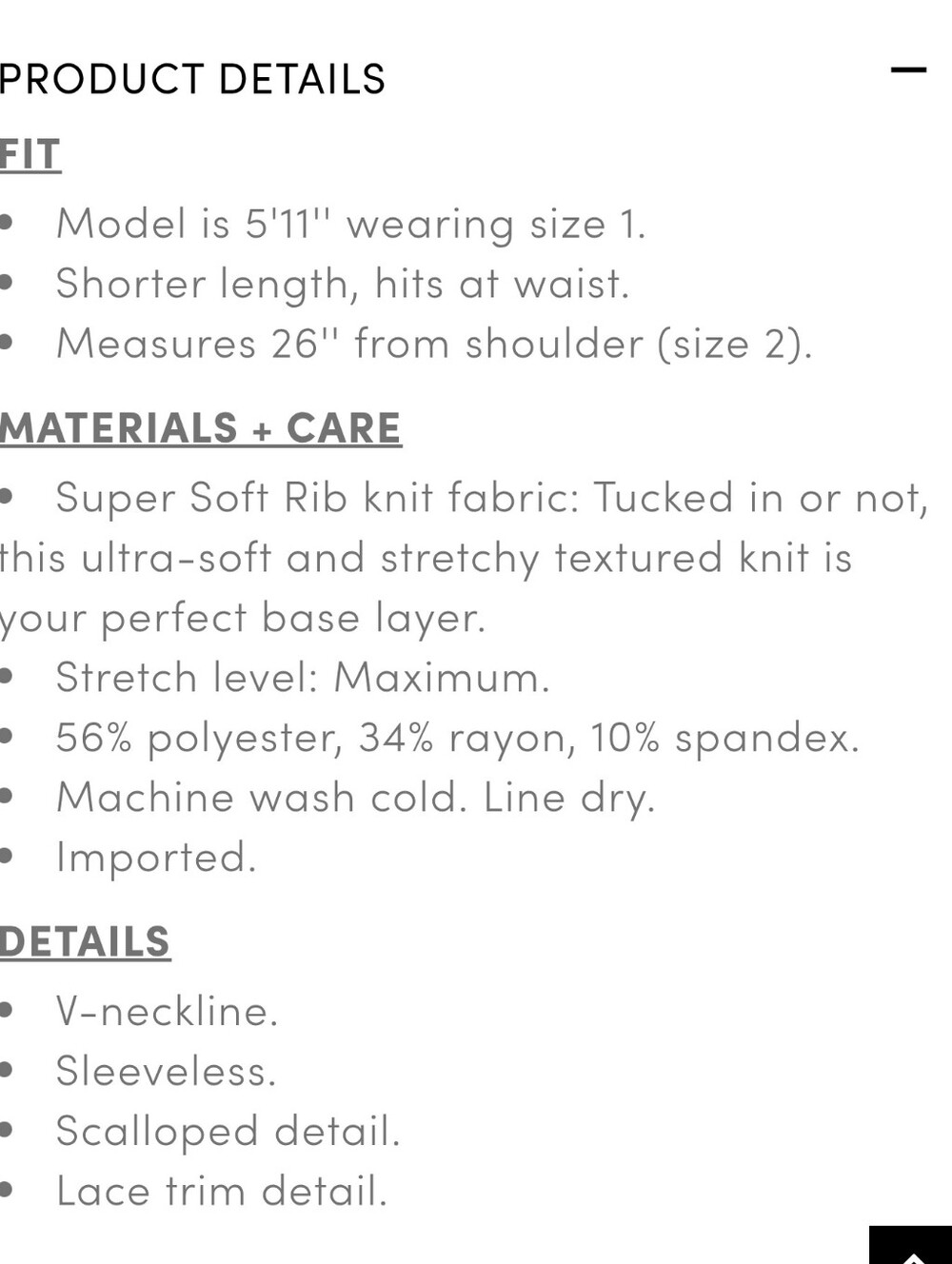 Torrid Black Lace-Trim Ribbed Cami Tank Top - Picture 3 of 3